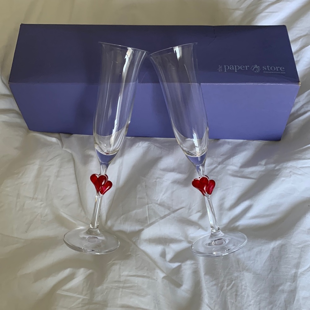 NWOT champagne flutes